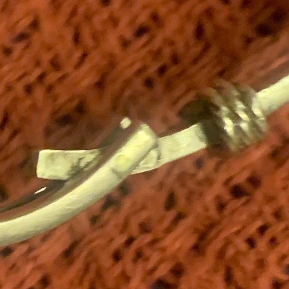 Silver tone bracelet with black accents. Fits small wrist. - Picture 13 of 13